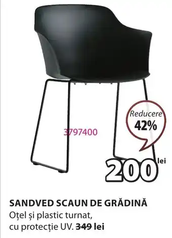 JYSK SANDVED SCAUN DE GRĂDINĂ Ofertă
