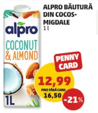 Penny ALPRO BĂUTURĂ DIN COCOS- MIGDALE 1L Ofertă