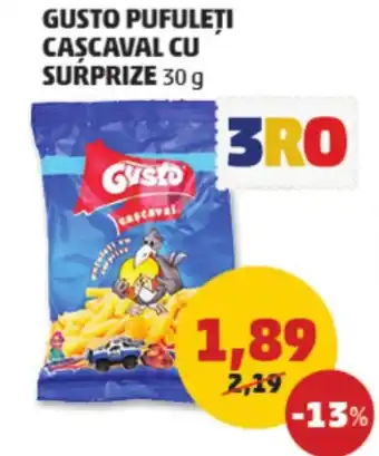Penny GUSTO PUFULETI CASCAVAL CU SURPRIZE Ofertă