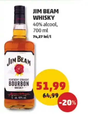 Penny JIM BEAM WHISKY 700 ml Ofertă