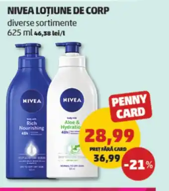 Penny NIVEA LOȚIUNE DE CORP Ofertă