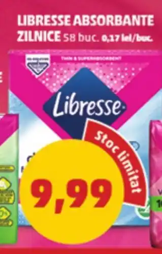 Penny LIBRESSE ABSORBANTE ZILNICE Ofertă