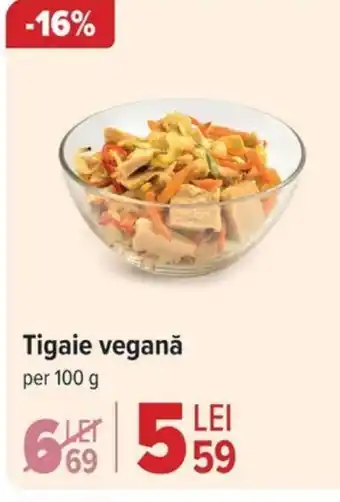 Carrefour Tigaie veganǎ Ofertă