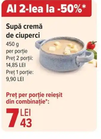 Carrefour Supă cremă de ciuperci Ofertă