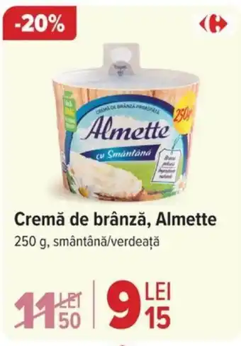 Carrefour Cremă de brânză, Almette Ofertă
