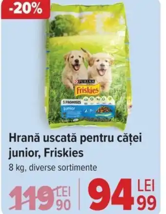 Hrană uscată pentru căței junior, Friskies