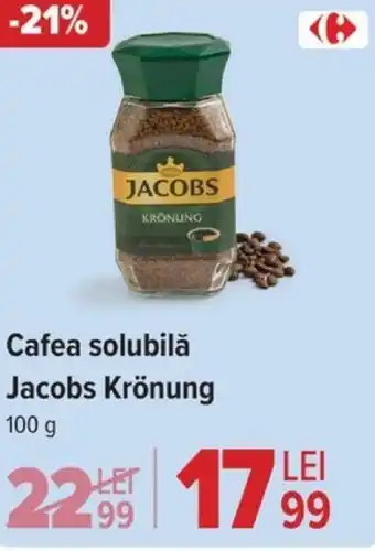 Carrefour Cafea solubilă Jacobs Krönung Ofertă