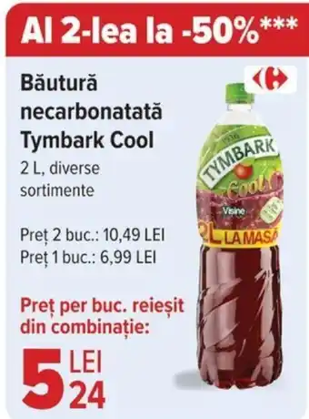 Carrefour Băutură necarbonatatǎ Tymbark Cool 2L Ofertă