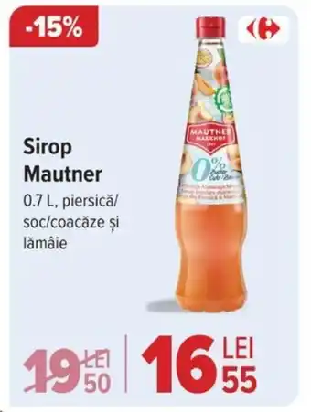 Carrefour Sirop Mautner 0.7L Ofertă