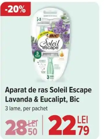 Carrefour Aparat de ras Soleil Escape Lavanda & Eucalipt, Bic Ofertă