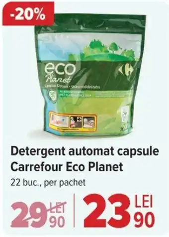 Carrefour Detergent automat capsule Carrefour Eco Planet Ofertă