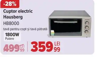 Carrefour Cuptor electric Hausberg HB8000 Ofertă