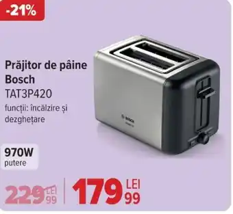Carrefour Prăjitor de pâine Bosch TAT3P420 Ofertă