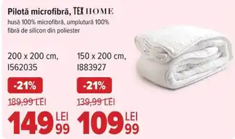 Pilotă microfibrǎ, TEX HOME