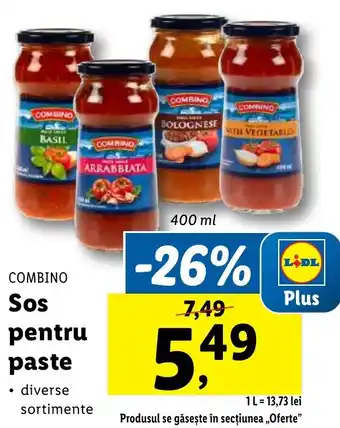 Lidl COMBINO Sos pentru paste Ofertă