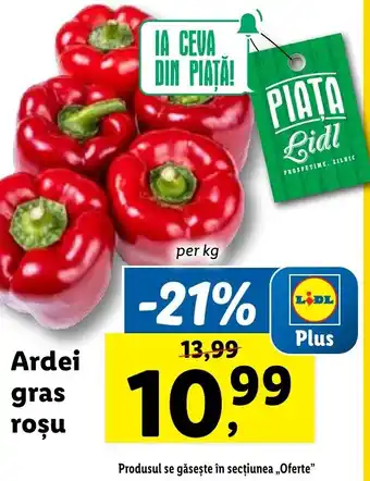 Lidl Ardei gras roşu Ofertă
