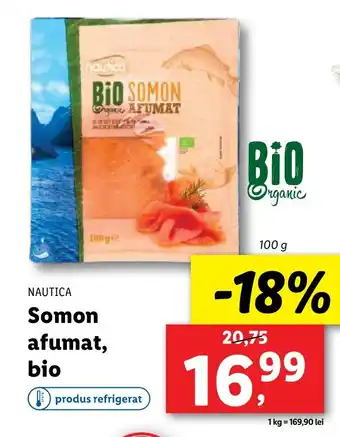 Lidl NAUTICA Somon afumat, bio Ofertă