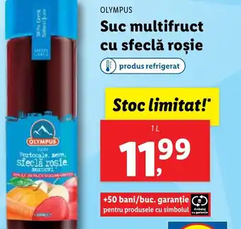 Lidl OLYMPUS Suc multifruct cu sfeclă roşie Ofertă