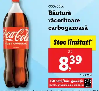 Lidl COCA COLA Băutură răcoritoare carbogazoasă 2L Ofertă