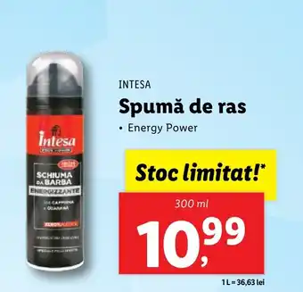 Lidl INTESA Spumă de ras Ofertă