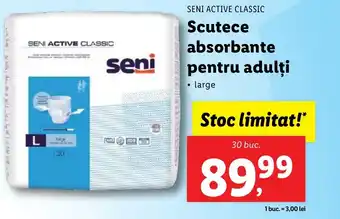 Lidl SENI ACTIVE CLASSIC Scutece absorbante pentru adulţi Ofertă