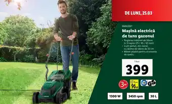 Lidl PARKSIDE® Maşină electrică de tuns gazonul Ofertă