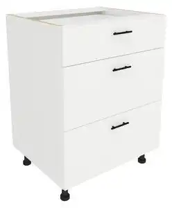 Favi Corp Baza haaus Karo, 3 Sertare, Alb, 60 x 50 x 80 cm Ofertă