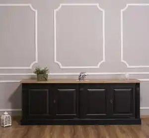 Favi Bufet mare cu 4 usi, blat stejar, BAS, Colectia Diectoire cu finisaj Dublu color Ofertă