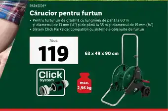 Lidl PARKSIDE® Cărucior pentru furtun Ofertă