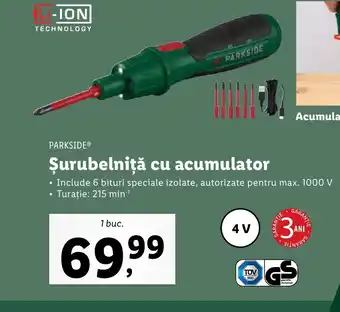 Lidl PARKSIDE® Şurubelniță cu acumulator Ofertă