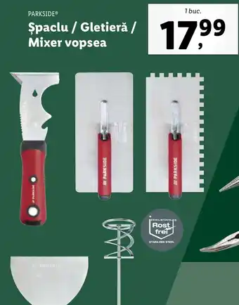 Lidl PARKSIDE® Spaclu / Gletieră / Mixer vopsea Ofertă