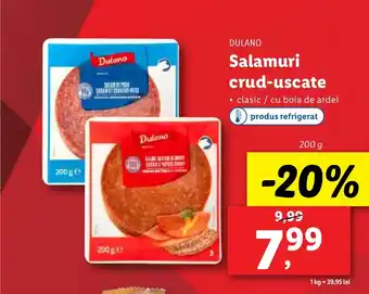 Lidl DULANO Salamuri crud-uscate Ofertă