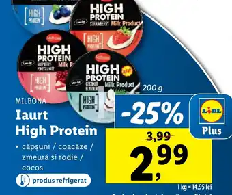Lidl MILBONA Iaurt High Protein Ofertă