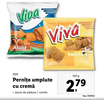 Lidl VIVA Perniţe umplute cu cremă Ofertă