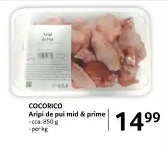 Selgros COCORICO Aripi de pui mid & prime Ofertă