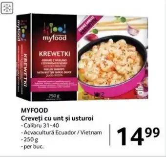 Selgros MYFOOD Creveţi cu unt și usturoi Ofertă