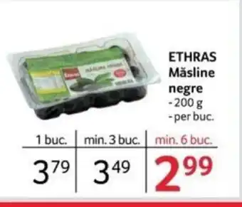 Selgros ETHRAS Măsline negre Ofertă