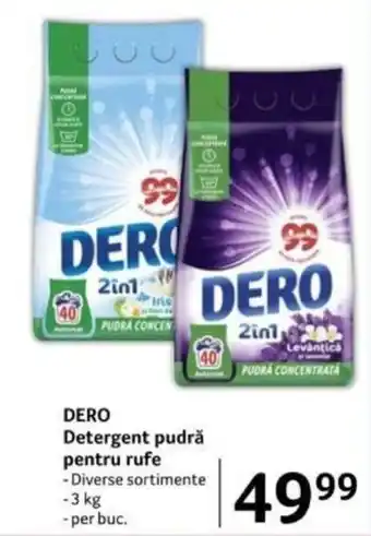 Selgros DERO Detergent pudră pentru rufe Ofertă