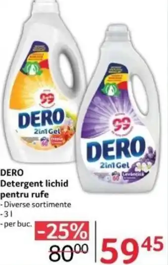 Selgros DERO Detergent lichid pentru rufe Ofertă