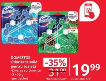 Selgros DOMESTOS Odorizant solid pentru toaletǎ Ofertă