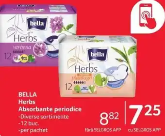 Selgros BELLA Herbs Absorbante periodice Ofertă