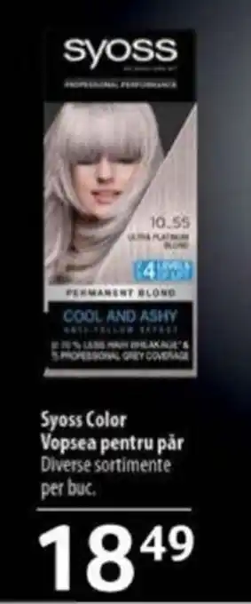 Selgros Syoss Color Vopsea pentru păr Ofertă