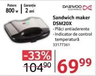 Sandwich maker DSM20X