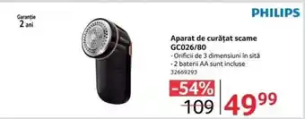 Selgros PHILIPS Aparat de curăţat scame GC026/80 Ofertă