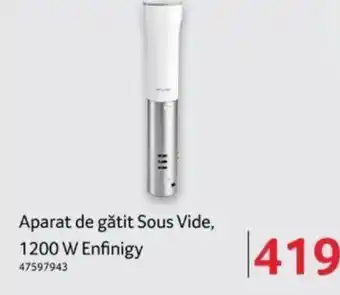 Selgros Aparat de gătit Sous Vide, 1200 W Enfinigy Ofertă