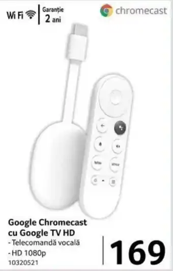 Selgros Google Chromecast cu Google TV HD Ofertă