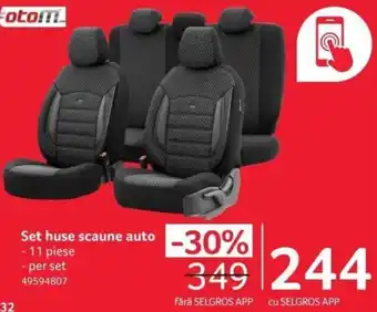 Selgros Set huse scaune auto Ofertă