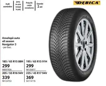 Selgros Anvelopǎ auto all season Navigator 3 Ofertă