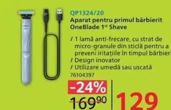 Selgros Aparat pentru primul bărbierit OneBlade 1st Shave Ofertă