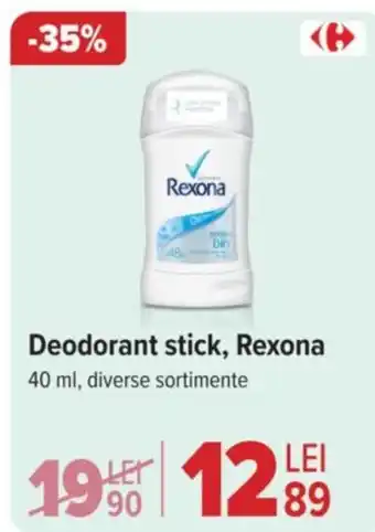 Carrefour Deodorant stick, Rexona Ofertă